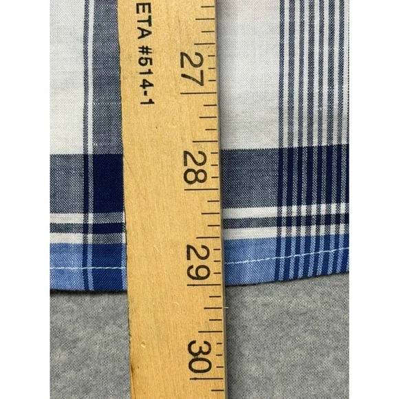 US Polo Assn Mens XS Short Sleeve Plaid Button Down Shirt Red White Blue Stretch - Picture 5 of 14